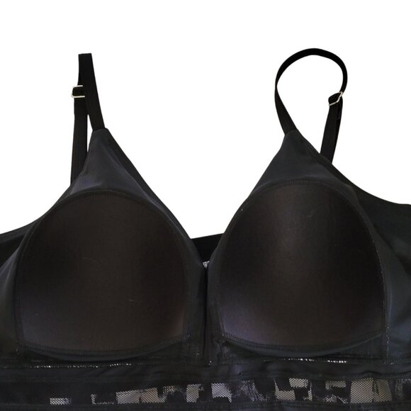 Aquabelle Swimsuits for All Plus Size Tankini Top with Mesh Inset Size 24 - Picture 8 of 10